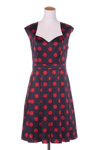 REVIEW - Tulle hem spot print swing dress! 12