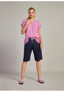 50 Off Sale: MADLY SWEETLY - Lace trim linen escape shorts! 10