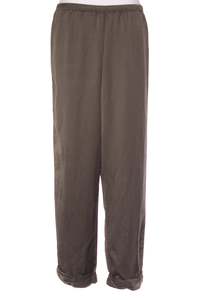 EUPHORIA (NZ) Khaki satin relaxed fit pant! 14