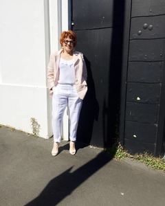 Clearance: REPERTOIRE "Savanna" white linen pant! 14