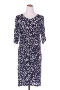 CAROLINE SILLS (NZ) Pleat detail Ikat print dress! 12