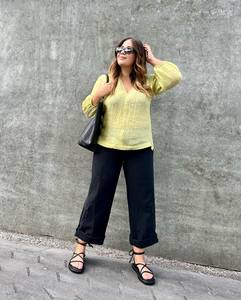 LOUNGE By Repertoire (NZ) "Leon" linen blend crop pant! 14