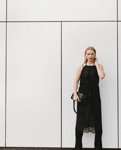 REPERTOIRE (NZ) "Taj" metallic lace wrap dress! 14