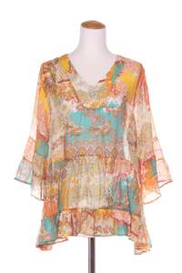 DEMOCRACY - Paisley print boho blouse! 16