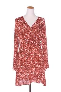 Clearance: ALL ABOUT EVE - Rust leopard mini dress! 12