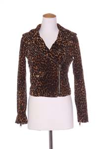 RALPH LAUREN - Leopard velvet biker jacket! 8