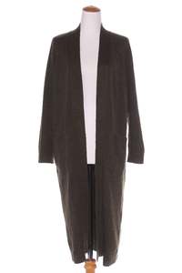 50 Off Sale: DECJUBA - Wool blend longline cardi - Khaki! 12-14