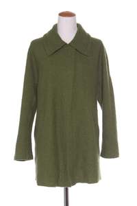 50 Off Sale: FIELDS - Boiled wool long jacket - Green! 14