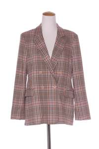50 Off Sale: MAX - Pink + brown plaid blazer! 10