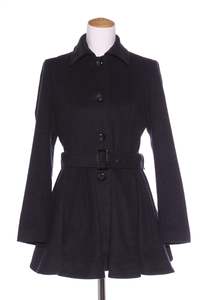 FOREVER NEW - Wool rich belted swing coat - Navy! 12