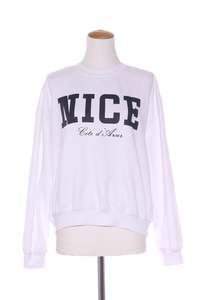157 "NICE" print sweater! 10-12