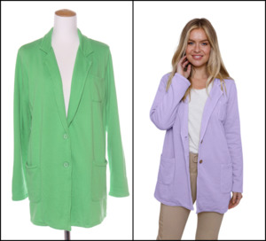 Clearance: SUZY D (LN) ITA - Max long blazer - Neon green! 12