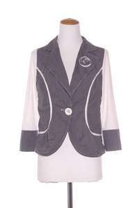 Skate Fund: L'OFFICIAL - Pinstripe panel rosette detail jacket/shirt! 12