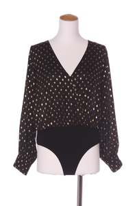 Clearance: ATMOS & HERE - Gold foil print bodysuit! 12
