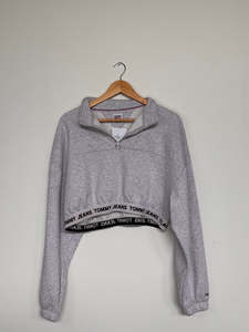 Hoodies Crewnecks: Tommy Jeans Zip Sweater - Size L