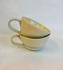 Melanie Drewery: Blue Swirl Tea Cups