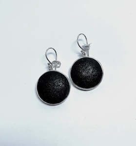 Organic Exhibition: Lava Disc Earrings