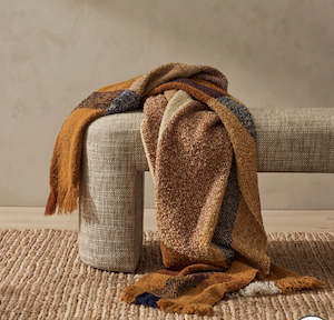 Ormond Wool Throw | Spice