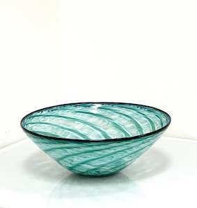 Teal Shell Bowl
