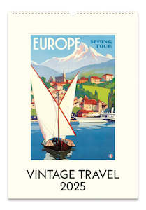 Stationery Books: Cavallini Vintage Travel Calendar 2025