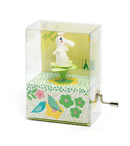 Toys Kids Books Auto: Rabbit in the Garden Musical Box