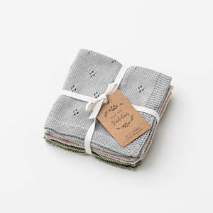Baby Auto: Organic cotton washcloth set