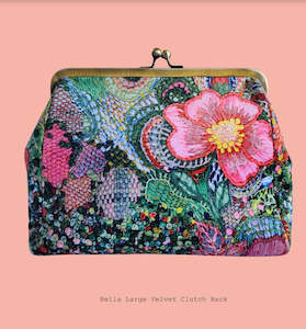 Bella - Large Velvet Cosmetic Pouch