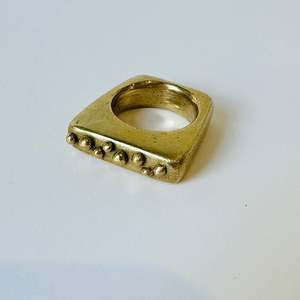 New: Bronze hand made ring
