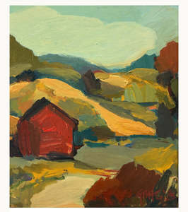 Nelson Artists: Red Hut : Glenorchy