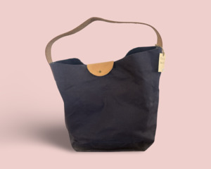 Canvas Bag with leather strap