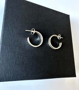 Prong Hoops on studs