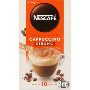 Products: Nescafe Cafe Menu Coffee Sachets Cappuccino Strong 10pack – Redbasket – Online Grocery