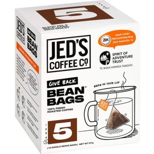 Products: Jed’s Coffee Bean Bags 5 Extra Strong 10pack – Redbasket – Online Grocery
