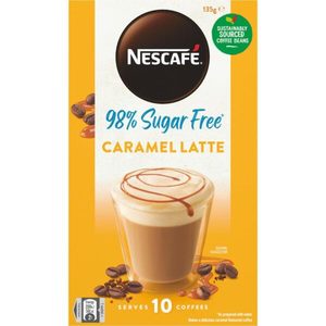 Nescafe 98% Sugar Free Coffee Sachets Caramel Latte 10pack – Redbasket – Online Grocery