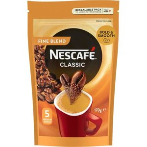 Nescafe Instant Coffee Classic Fine Blend Resealable pouch 170g – Redbasket �&hellip;