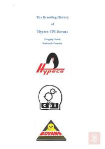 Products: The Breeding Systems History of Hypeco-CPI-Bovans - Redcomb Genetics