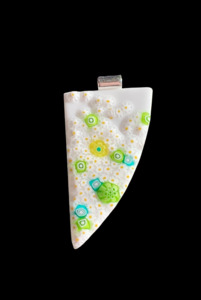 Millefiori Pendants: Daisy Corner Garden