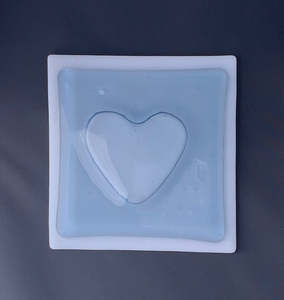 Sweet Lovelies: Wall Heart Blue Tint & White