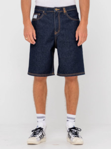 Rusty: RUSTY Lucifer Loose Jort - Raw Dawg Blue