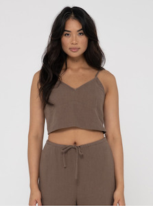 Rusty: RUSTY Carolina Slip Top - Cappuccino