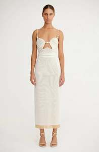 Significant Other: SIGNIFICANT OTHER Siobhan Midi Dress - Sand Splice