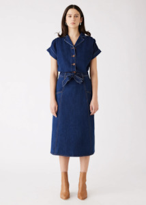 ESMAEE Roam Denim Skirt - Dark Blue Denim