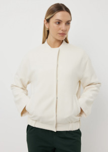 Tuesday Label: TUESDAY LABEL Anderson Bomber - Ivory Wool