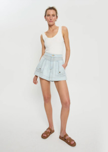 KIVARI Celene Denim Shorts - Pale Indigo
