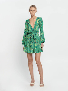 Kivari: KIVARI Fiora Tie Front Mini Dress