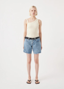 Outland Denim 1: OUTLAND DENIM Kira Low Bermuda Shorts - Heirloom