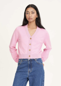 Huffer: HUFFER Bibi Knit Cardigan - Lychee