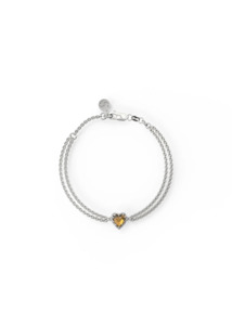 STOLEN GIRLFRIENDS CLUB Orange Citrine Love Claw Bracelet - Stirling Silver