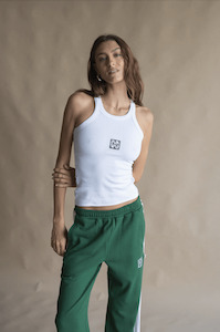 Araminta James: ARAMINTA JAMES Monogram Tank - Snow