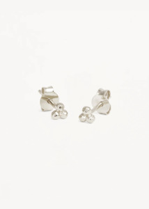 BY CHARLOTTE Karma Stud Earrings - Stirling Silver
